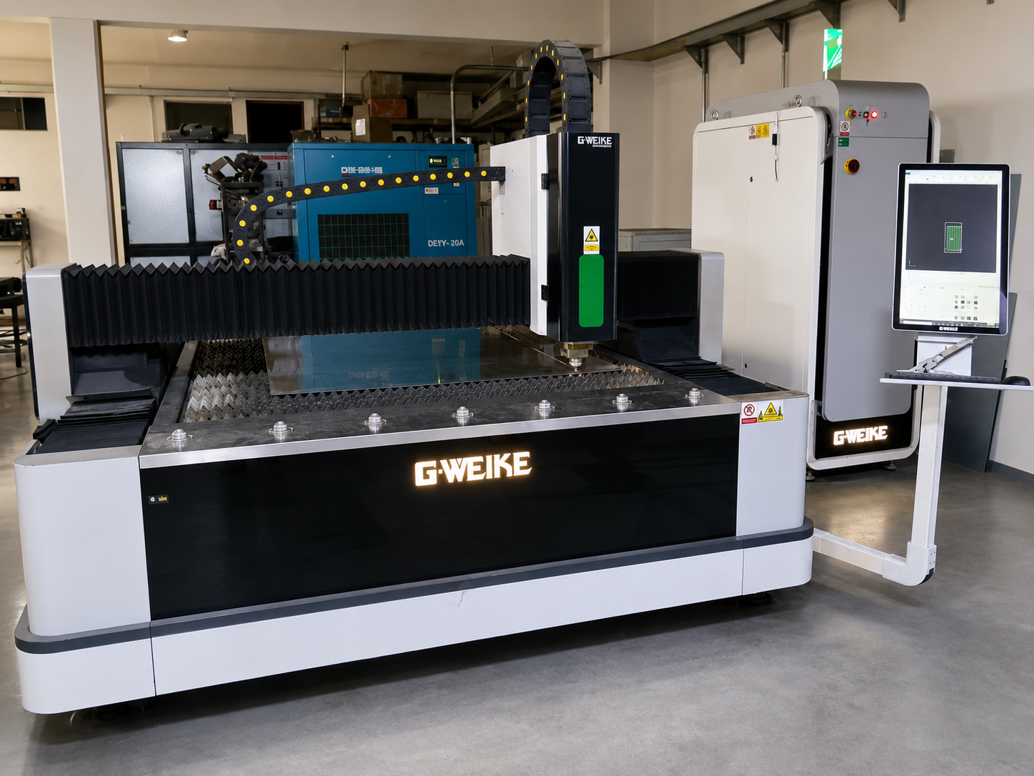 Máquina de corte láser CNC industrial